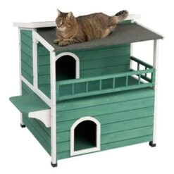 Cat House With Sunroof -Zooplus Shop 100823 katzenhaus sonnendach fg 5091 1