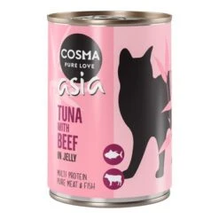 Cosma Asia In Jelly 6 X 400g -Zooplus Shop 101376 pla cosma asia tunabeef 400g 6