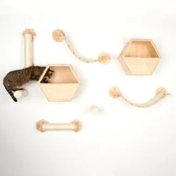 Korbin Wall Mounted Scratch Post -Zooplus Shop 105348 105349 105455 105456 parcour fg 8574 8