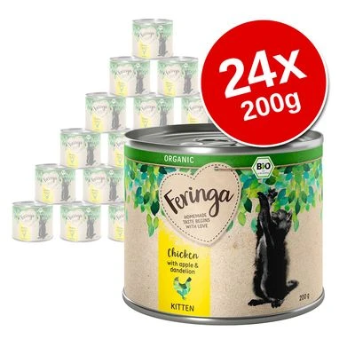 Feringa Organic Kitten Saver Pack 24 X 200g 3 Feringa Organic Kitten Saver Pack 24 X 200g