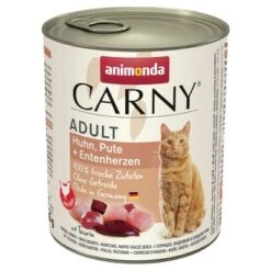 Animonda Carny Adult 6 X 800g -Zooplus Shop 114512 pla animonda carny adult huhnputeentenherz 800g 9