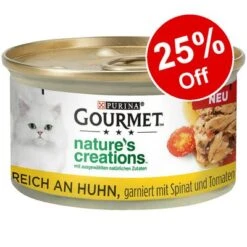 Zooplus Shop 39 24 X 85g Gourmet Nature’s Creations Wet Cat Food - 25% Off!*