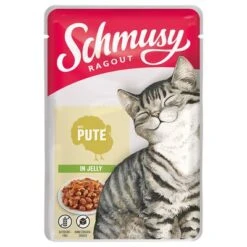 Schmusy Ragout In Jelly 22 X 100g -Zooplus Shop 133497 pla finnern schmusy ragout in jelly pute 12x100g hs 02 1