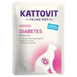 Kattovit Diabetes/Weight Pouches 24 X 85g -Zooplus Shop 141902 pla finnern kattovitfeline diabetesgewicht lachs 85g hs 01 3
