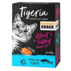 Tigeria Smoothie Snacks Saver Pack 24 X 50g -Zooplus Shop 149500 pla tigeria smothie tunatomazo 6x50g 2