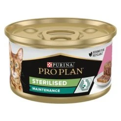 24 X 85g Purina Pro Plan Wet Cat Food - 20 + 4 Free!* -Zooplus Shop 171796 pla proplancat sterilised salmon 85g hs 01 0