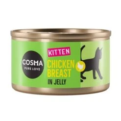Cosma Original Kitten Saver Pack 24 X 85g -Zooplus Shop 203439 pla cosma kitten chicken jelly 85g 1000x1000 5