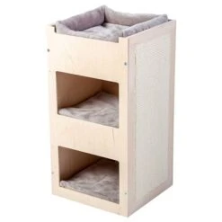 Natural Paradise Scratching Barrel - Daisy -Zooplus Shop 203827 naturalparadise kratztonne daisy hellgrau hs 02 3