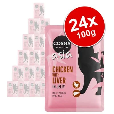 Cosma Asia In Jelly Pouches Saver Pack 24 X 100g 3 Cosma Asia In Jelly Pouches Saver Pack 24 X 100g