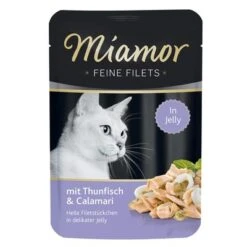 Miamor Fine Fillets In Jelly Saver Pack 24 X 100g -Zooplus Shop 22541 pla miamor ff thuncalamari beutel 3
