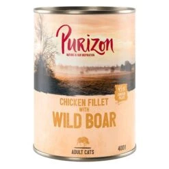 Purizon Adult 6 X 400g -Zooplus Shop 242400 pla purizon cat adult wildschwein 400g 6 1