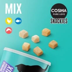 Cosma Snackies Minis Maxi Saver Pack -Zooplus Shop 262513 cosma snackies mini foodboard mix maxitube 1000x1000 9