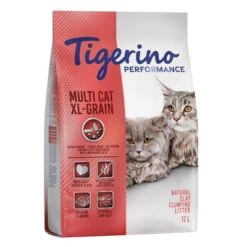Tigerino Performance Cat Litter - Special Price!* -Zooplus Shop 266396 pla tigerino performance multigrain 12kg 1000x1000 9