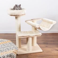Natural Paradise Cat Tree Amaryllis S -Zooplus Shop 269018 natural paradise kratzbaum amarilys s creme hs 02 5