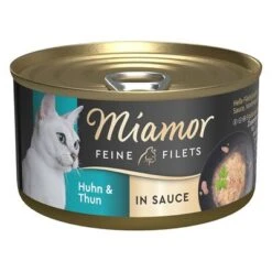 Miamor Fine Fillets In Sauce 24 X 85 G -Zooplus Shop 340200 pla finnern miamor filets sosse huhnthunfisch 85g hs 01 1