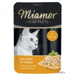 Miamor Fine Filets In Sauce Saver Pack 24 X 100g -Zooplus Shop 370119 miamorfeinefiletspapaya 8