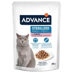 Advance Feline Sterilised Turkey -Zooplus Shop 374504 affinity advance feline sterilized truthahn hs 04 9