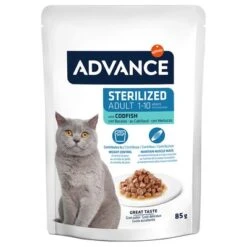 Advance Feline Sterilised Cod -Zooplus Shop 374598 affinity advance feline sterilized kabeljau hs 05 0