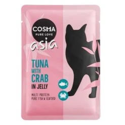 Cosma Asia In Jelly Pouches Saver Pack 24 X 100g 14 Cosma Asia In Jelly Pouches Saver Pack 24 X 100g -Zooplus Shop 55566 pla cosma asia tunacrab 100g 6