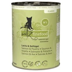 Catz Finefood Can Mixed Trial Pack 6 X 400g -Zooplus Shop 57362 pla petsnature catzfinefood lachs gefluegel 400g hs 01 5