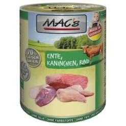 MAC's Cat Saver Pack 18 X 400g -Zooplus Shop 63603 pla macs ente kaninchen rind 400g 1