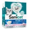 Sanicat Active White Lotus Flower Clumping Litter -Zooplus Shop 65202 pla sanicat active white lotusbluete 6l 6