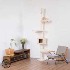 Natural Paradise Ceiling Cat Tree - Magnolia