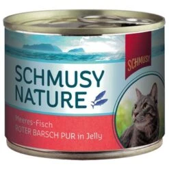 Schmusy Nature Ocean Fish Cans 12 X 185g -Zooplus Shop 67827 pla schmusy nature meeres fisch roter barsch pur in jelly 4