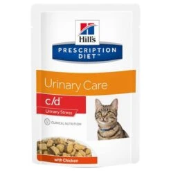 Hill's Feline Prescription Diet Pouches Saver Pack 24 X 85g -Zooplus Shop 68058 pla hills prescriptiondiet urinarystress huhn 1