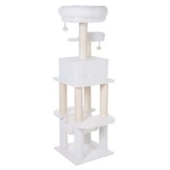 Fluffy II Cat Tree 17 Fluffy II Cat Tree -Zooplus Shop 69897 pla la digue wollweiss fg 0490 6