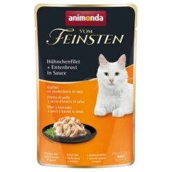 Animonda Vom Feinsten Pouch 18 X 50g 13 Animonda Vom Feinsten Pouch 18 X 50g -Zooplus Shop 71543 pla animonda vomfeinsten adult mithuehnchenfilet entenbrustinsauce 50g hs 01 1