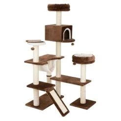Gingerbread House Cat Tree With Ladder