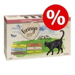 Zooplus Shop 25 12 X 85g Feringa Classic Meat Menu Pouches Wet Cat Food - Trial Price!*