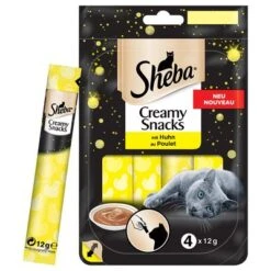 Sheba Creamy Snacks Saver Pack -Zooplus Shop 74891 sheba creamysnacks huhn 4x12g 6