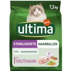 Ultima Sterilised Hairball – Turkey & Barley