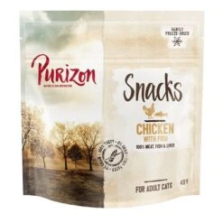 Purizon Cat Snacks Grain-Free Saver Pack 3 X 40g -Zooplus Shop 88302 pla purizon snacks cat chicken 40g 5