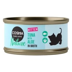 Cosma Nature Kitten Saver Pack 24 X 70g -Zooplus Shop 93197 pla cosmanature kitten tunaaloe 70g 5