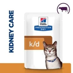 Hill's Prescription Diet Feline K/d Kidney Care -Zooplus Shop 95 pd kd pouch beef cat bk28857m plp uk 8