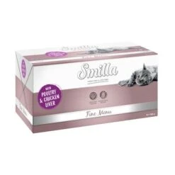 Smilla Fine Menu Saver Pack 24 X 100g -Zooplus Shop 99507 pla finemenu gefl gelh hnerleber 8x100g 0
