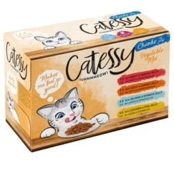 Catessy Chunks Pouches Saver Pack 48 X 100g -Zooplus Shop catessy 12er karton veggy in jelly rz 300719 1000x1000 6