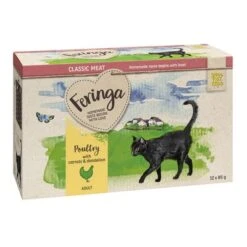 12 X 85g Feringa Classic Meat Menu Pouches Wet Cat Food - Trial Price!* -Zooplus Shop feringa classicmeat poultry 12x85g 1000x1000 3