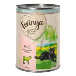 Feringa Single Meat Menu 6 X 410g -Zooplus Shop feringa singlemeat adult veal 410g 1000x1000 7