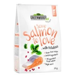 Greenwoods Adult Economy Pack 3 X 3kg -Zooplus Shop greenwoods cat salmon 3kg 1000x1000 0