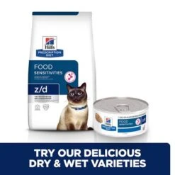 Hill's Prescription Diet Feline Z/d Food Sensitivities -Zooplus Shop pd zd cat bk30874m bk30696 cross sell uk 7