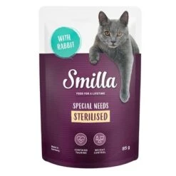 Smilla Adult Sterilised Pouches Mixed Pack -Zooplus Shop smilla specialneeds sterilised rabbit 85g 1000x1000 8