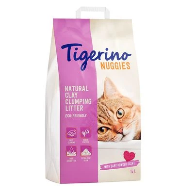 Tigerino Nuggies (Ultra) Cat Litter - Babypowder Scented 3 Tigerino Nuggies (Ultra) Cat Litter - Babypowder Scented